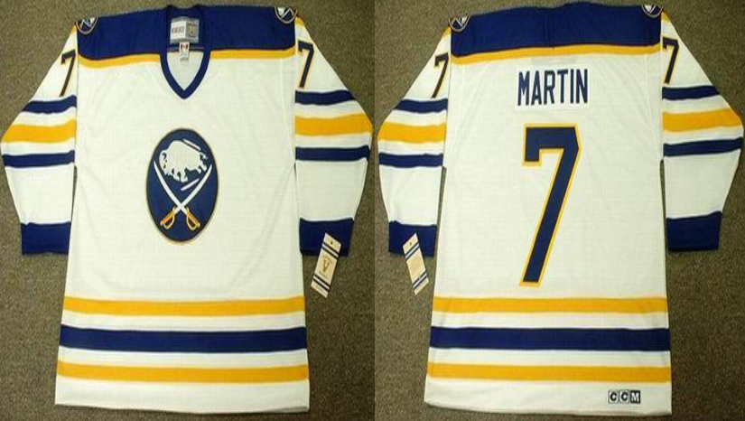 2019 Men Buffalo Sabres #7 Martin white CCM NHL jerseys